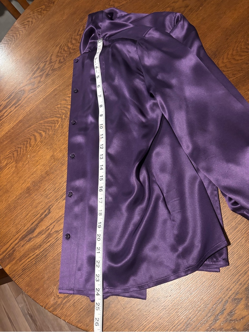 Ralph Lauren Collection Purple Label 100% Silk Satin Tie Neck Blouse Size 8 - Picture 15 of 16